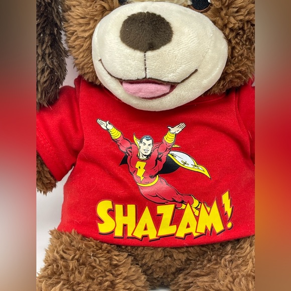 BUILD-A-BEAR: Playful Puppy Dog, Brown, Scruffy with Red Shazam Shirt - Picture 15 of 15